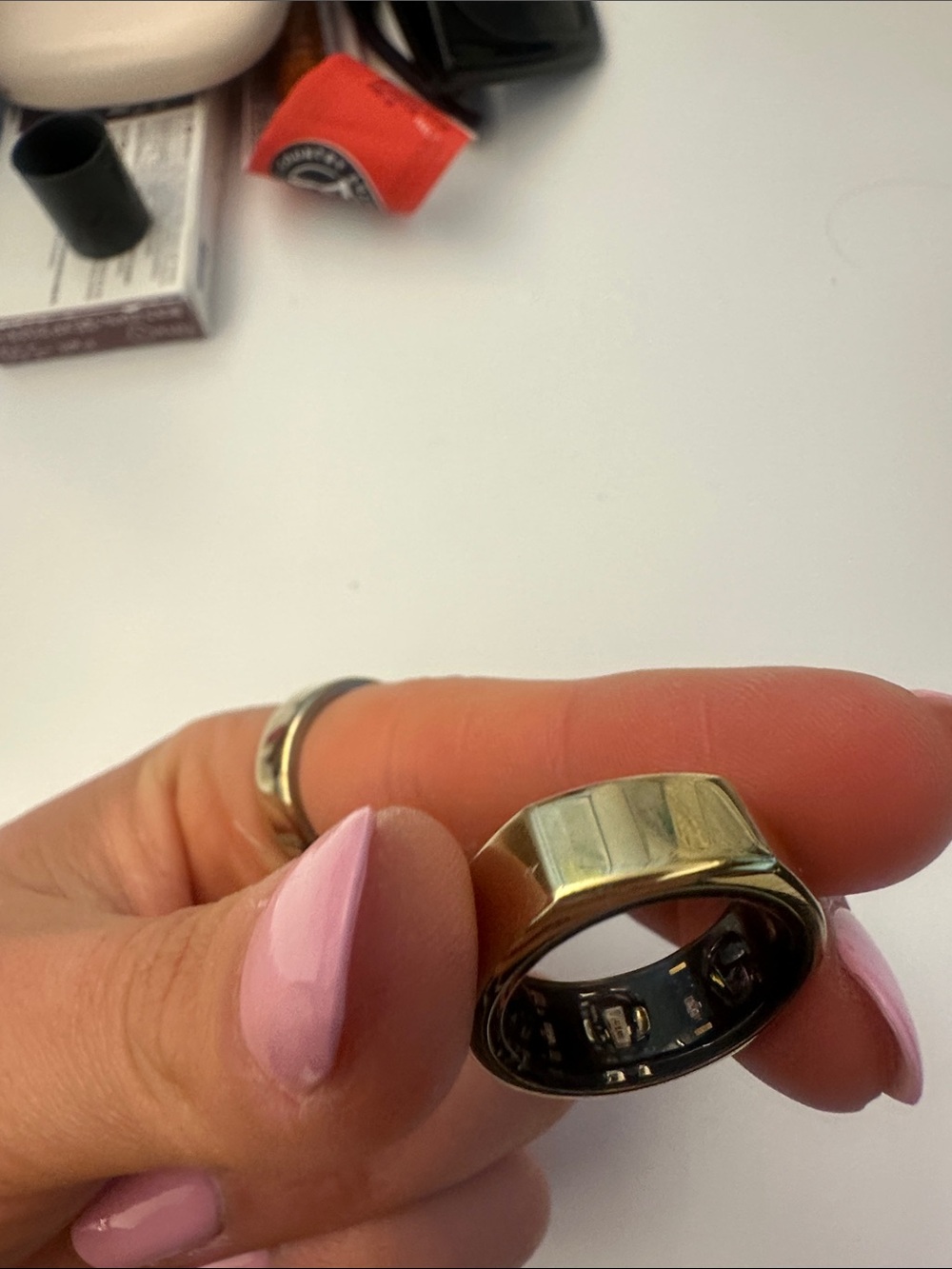 Oura Smart Gen 3 Ring in Gold Tone (horizon) size 7!